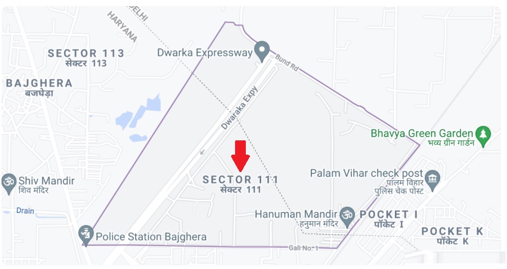 M3M Oculus Sector 111 Gurugram Location Map