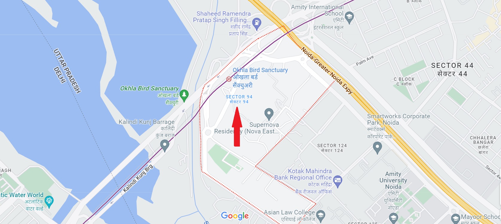 M3M Sector 97 Noida Expressway Location Map